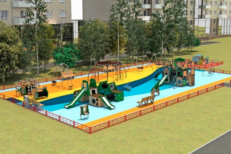 В Череповце показали проекты игровых площадок в парках.