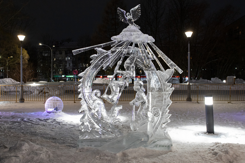 В Череповце выбрали победителей фестиваля ледяных скульптур.