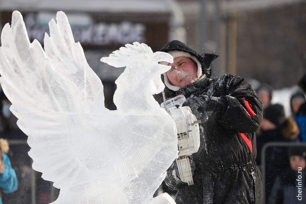 Фестиваль ледяных скульптур в Череповце стал всероссийским.